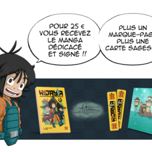 Manga Hidaya Tome 1 - Remerciements (Remerciement + marque page + carte sagesse)